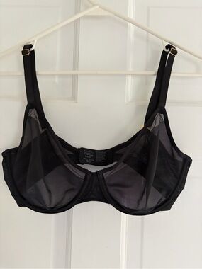 Soma Black Sheer Underwire Bra
